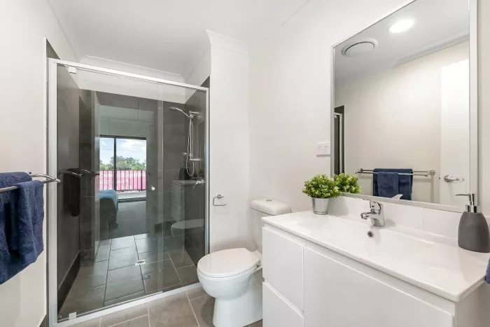 Second bathroom of the 2 bed, 2 bath apartment at Petrie Village, Petrie QLD
